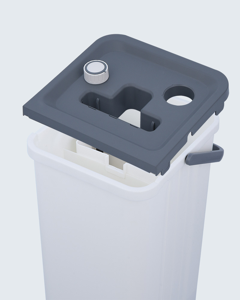 ชุดถังม็อบแยกน้ำสะอาดและสกปรก